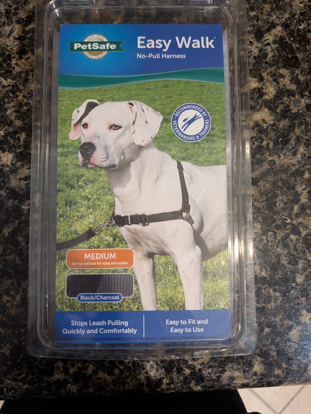 PetSafe Easy Walk No-Pull Harness - Black-Medium